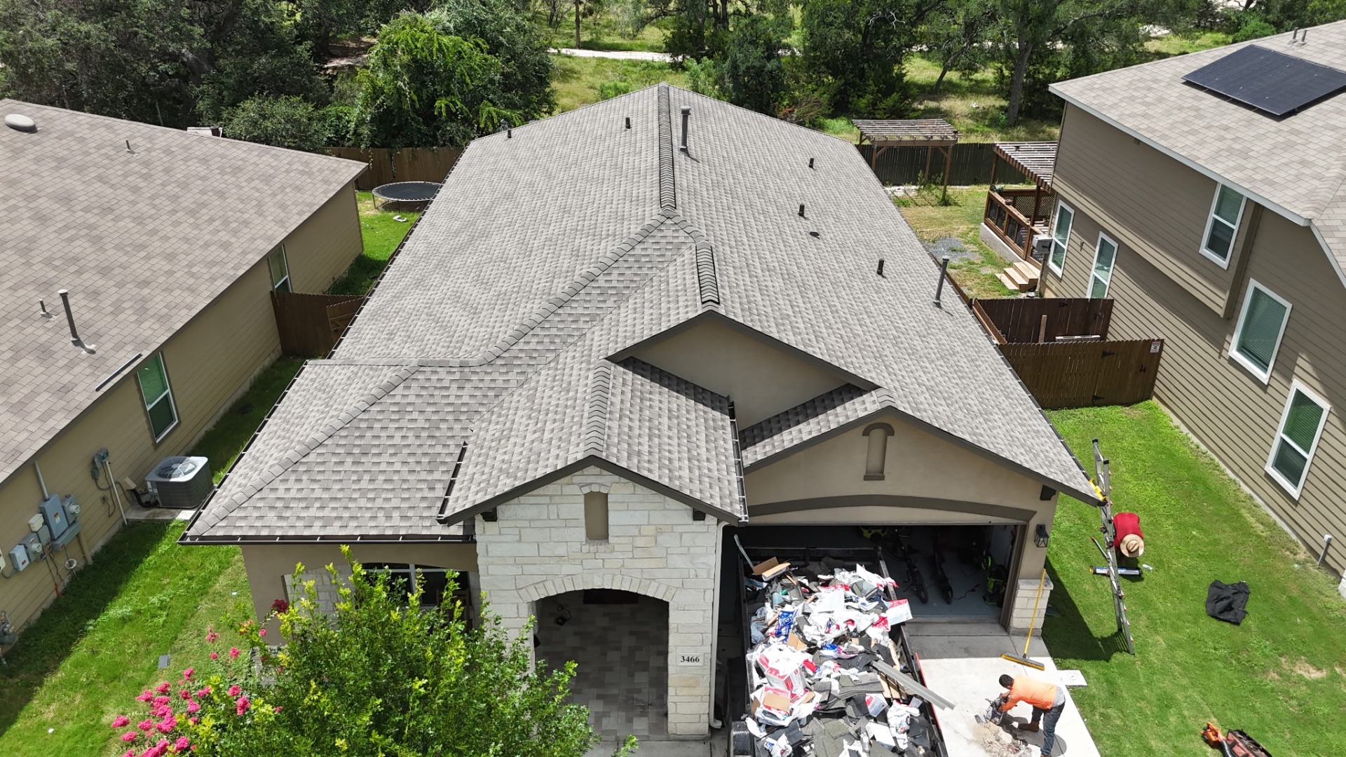 Roof replacement in Copper Canyon, Bulverde